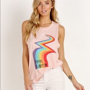 Daydreamer Pink Floyd Rainbow Muscle Tank